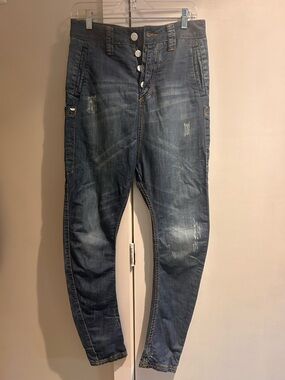 Rhythm Women's distressed drop-crotch jeans